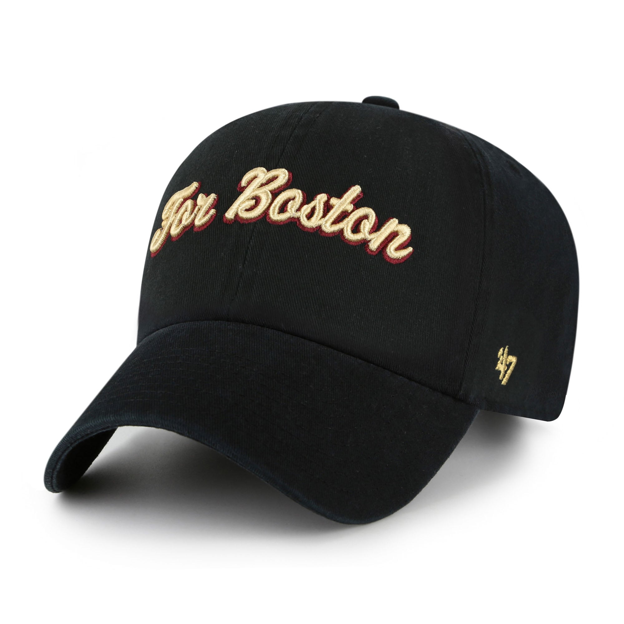 Unisex '47 Boston College Eagles Black Clean Up Adjustable Hat