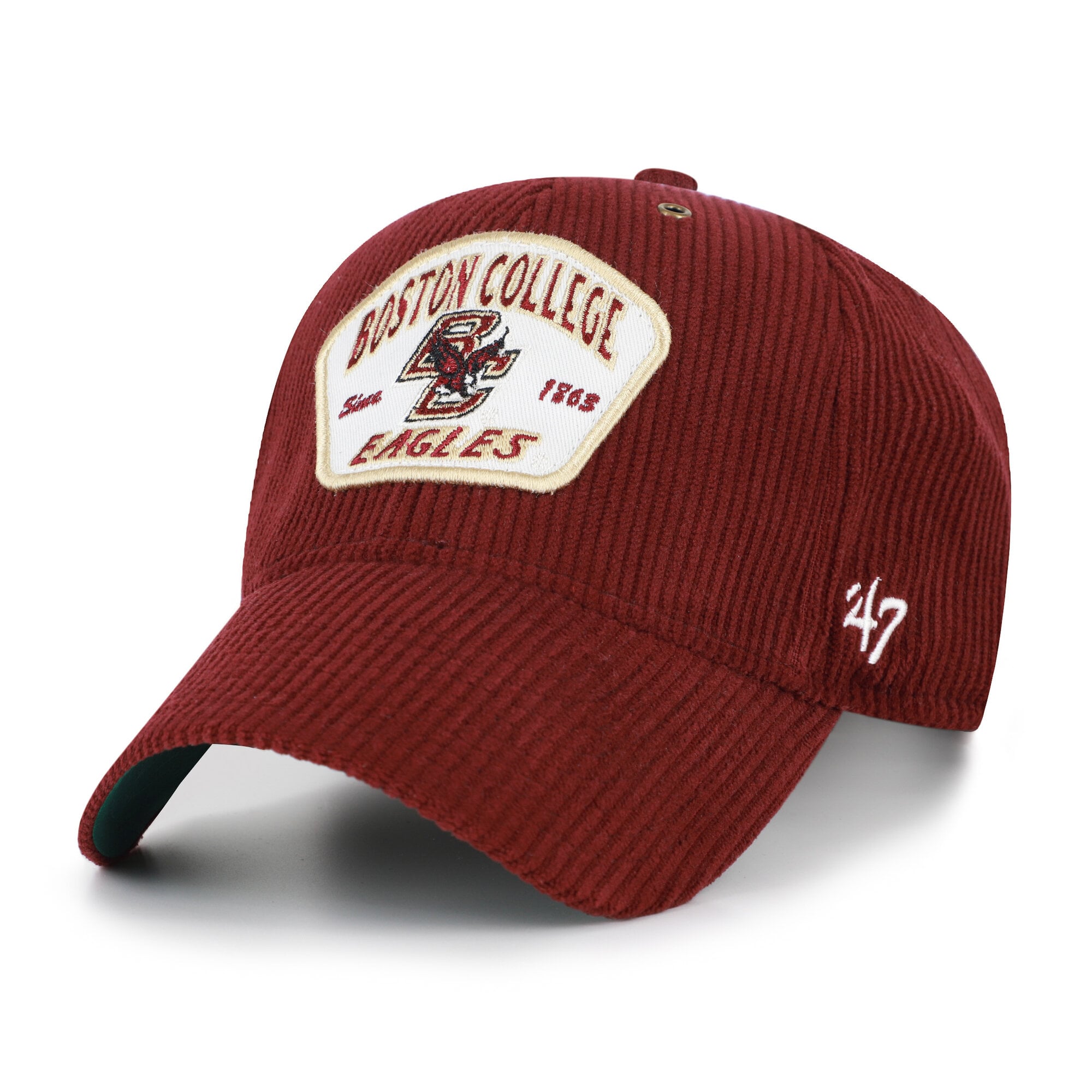 Casquette unisexe ajustable Boston College Eagles Accordia en velours côtelé bordeaux « 47 »