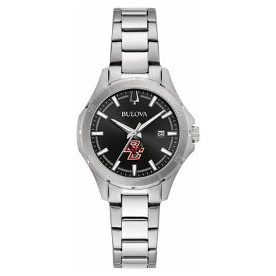 Boston College Eagles Bulova Women's Stainless Steel Sport Classic Watch - Black