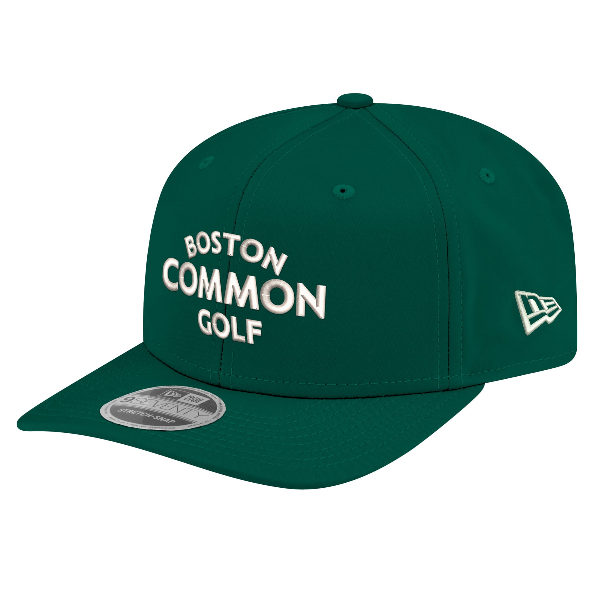 New Era  White Boston Common Golf Team COOLERA 9SEVENTY Adjustable Hat