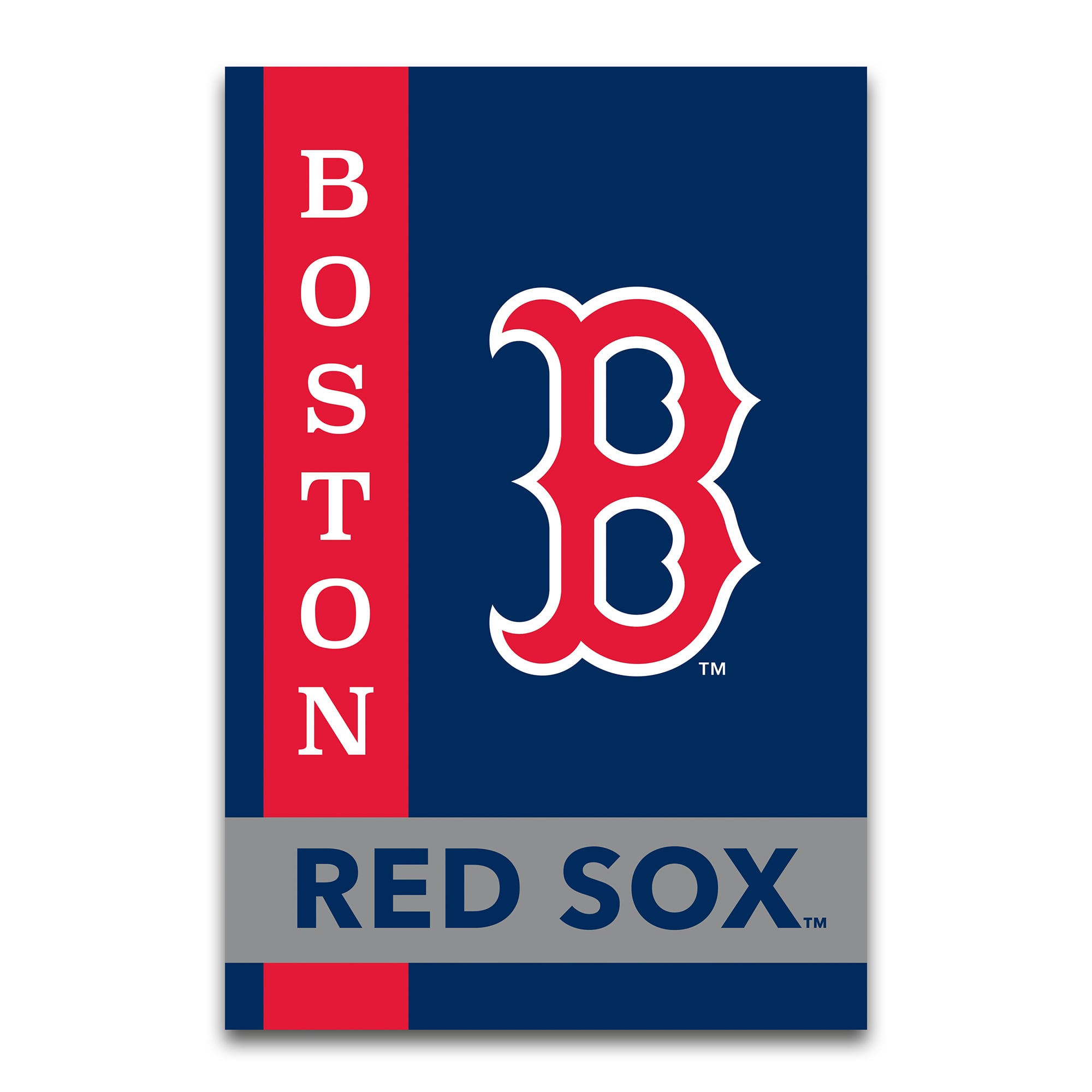 Drapeau de jardin double face des Red Sox de Boston, 30 x 45 cm