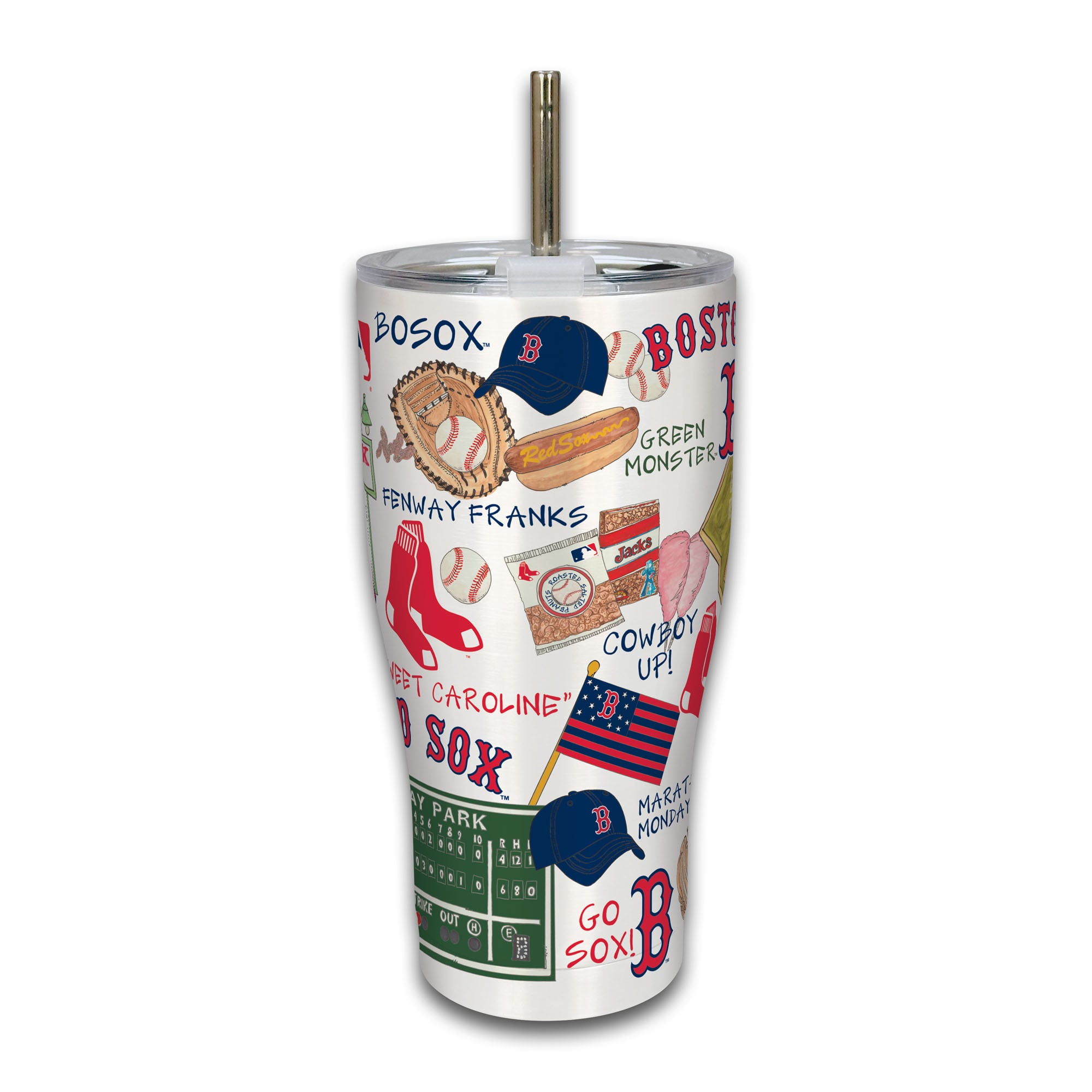 Boston Red Sox 30oz Stainless Steel Icon Tumbler