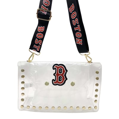  Boston Red Sox FABGATING by Cuce  Crystal Clear Envelope Crossbody Bag