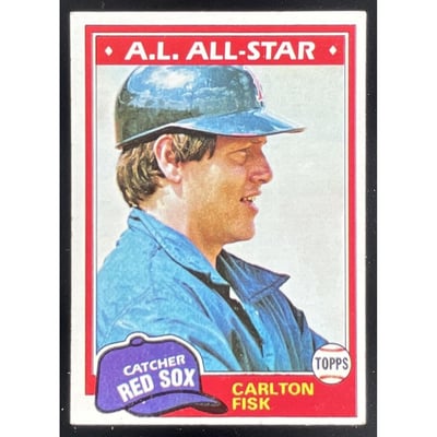 1981 Topps #480 Carlton Fisk All-Star