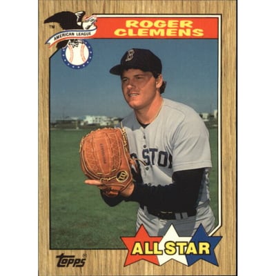 1987 Topps Tiffany #614 Roger Clemens AS