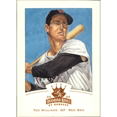 2002 Diamond Kings Bronze Foil #128 Ted Williams