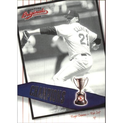2002 Donruss Originals Champions #8 Roger Clemens
