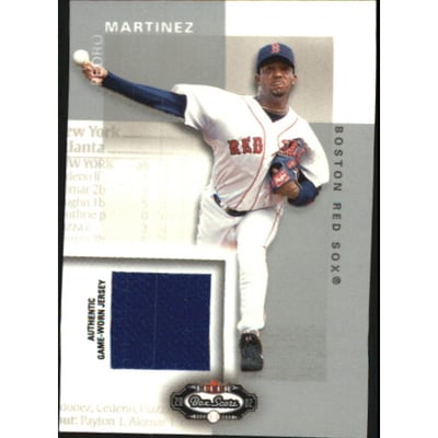 2002 Fleer Box Score Classic Miniatures Game Used #7 Pedro Martinez Jsy