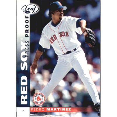 2002 Leaf Press Proofs Blue #11 Pedro Martinez