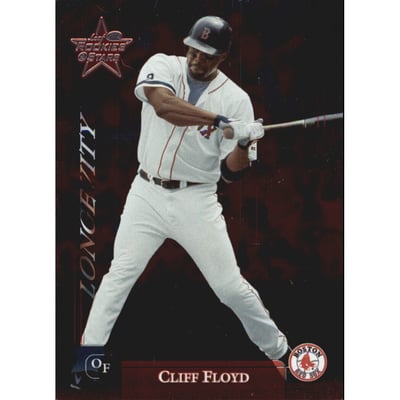 2002 Leaf Rookies and Stars Longevity #199B Cliff Floyd Red Sox SP
