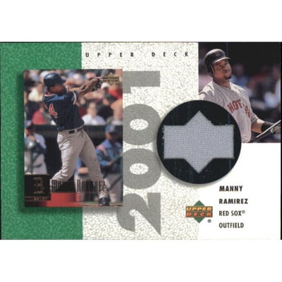 2002 UD Authentics Reverse Negative Jerseys #RMR Manny Ramirez