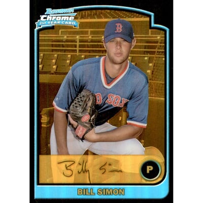 2003 Bowman Chrome Gold Refractors #305 Bill Simon