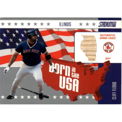 2003 Stadium Club Born in the USA Relics #CF Cliff Floyd Bat