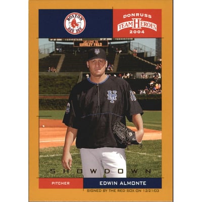 2004 Donruss Team Heroes Showdown Gold #411 Edwin Almonte