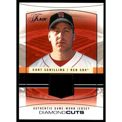 2004 Flair Diamond Cuts Game Used Blue #CS Curt Schilling