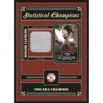 2004 Timeless Treasures Statistical Champions #38 R.Clemens 92 ERA Jsy/100