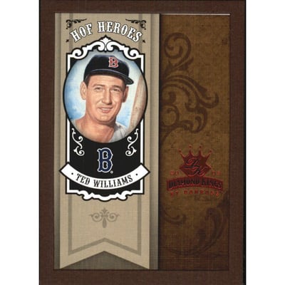 2005 Diamond Kings HOF Heroes Framed Red #HH5 Ted Williams