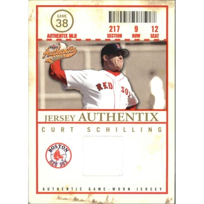 2005 Fleer Authentix Jersey Club Box #CS Curt Schilling