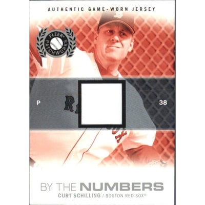 2005 Fleer Patchworks By the Numbers Jersey #CS Curt Schilling