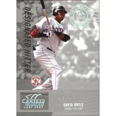 2005 Leaf Century Post Marks Silver #126 David Ortiz