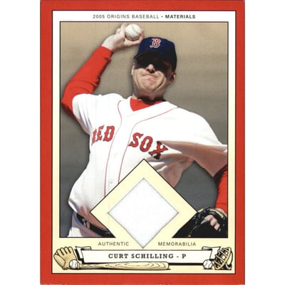 2005 Origins Materials Jersey #CS Curt Schilling