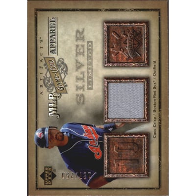 2006 Artifacts MLB Game-Used Apparel Silver Limited #CO Coco Crisp Jsy/250