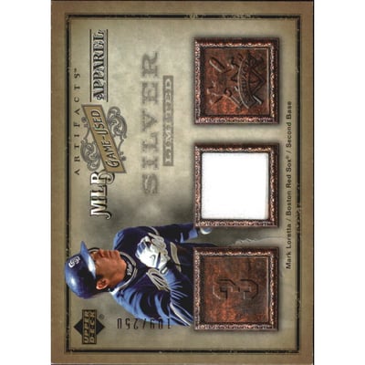 2006 Artifacts MLB Game-Used Apparel Silver Limited #ML Mark Loretta Jsy/250