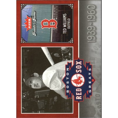 2006 Greats of the Game Red Sox Greats #TW Ted Williams