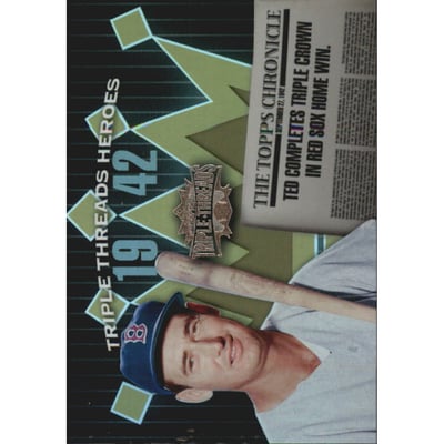 2006 Topps Triple Threads Heroes #42TW5 Ted Williams 1942