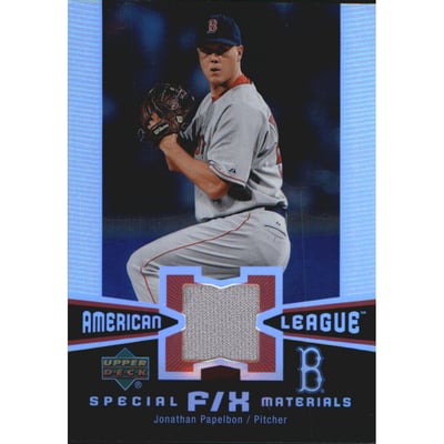 2006 Upper Deck Special F/X Materials #JP Jonathan Papelbon Jsy