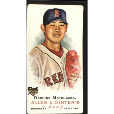2007 Topps Allen and Ginter Mini Black No Number #210 Daisuke Matsuzaka
