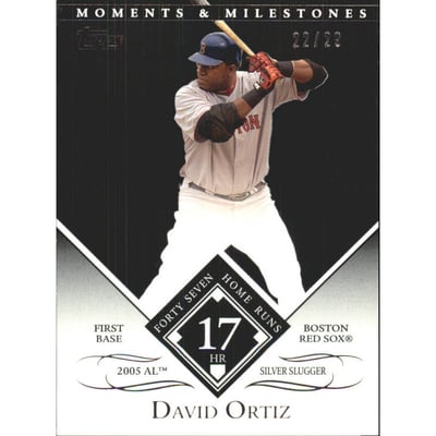 2007 Topps Moments and Milestones Black #104-17 David Ortiz/HR 17