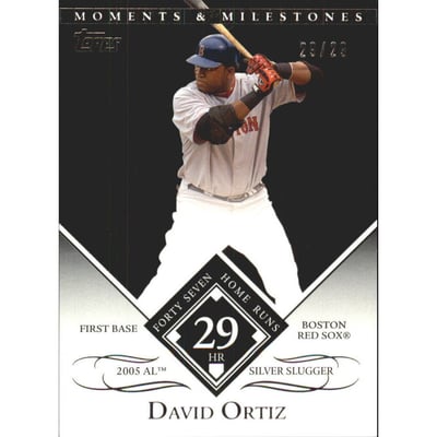 2007 Topps Moments and Milestones Black #104-29 David Ortiz/HR 29