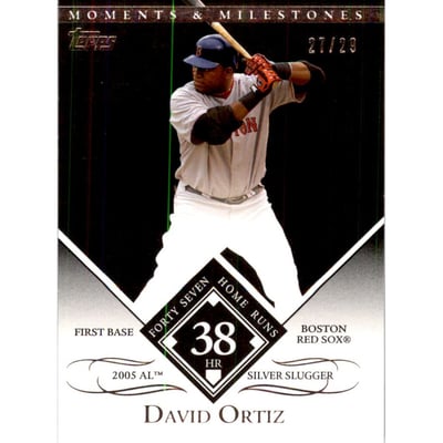 2007 Topps Moments and Milestones Black #104-38 David Ortiz/HR 38