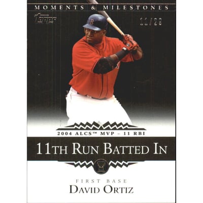 2007 Topps Moments and Milestones Black #105-11 David Ortiz/RBI 11