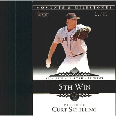 2007 Topps Moments and Milestones Black #91-5 Curt Schilling/W 5