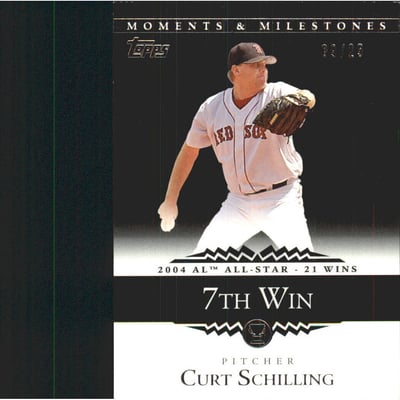 2007 Topps Moments and Milestones Black #91-7 Curt Schilling/W 7