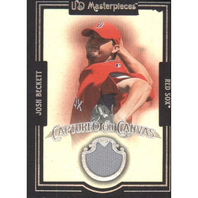 2007 UD Masterpieces Captured on Canvas #JB Josh Beckett