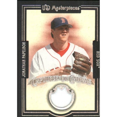 2007 UD Masterpieces Captured on Canvas #PA Jonathan Papelbon