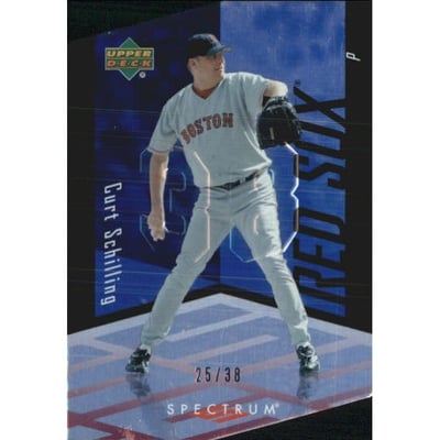 2007 Upper Deck Spectrum Die Cut Blue Jersey Number #7 Curt Schilling/38