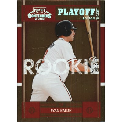 2008 Playoff Contenders Playoff Ticket #42 Ryan Kalish