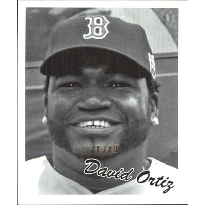 2008 Upper Deck Goudey Mini Green Backs #256 David Ortiz 36 BW