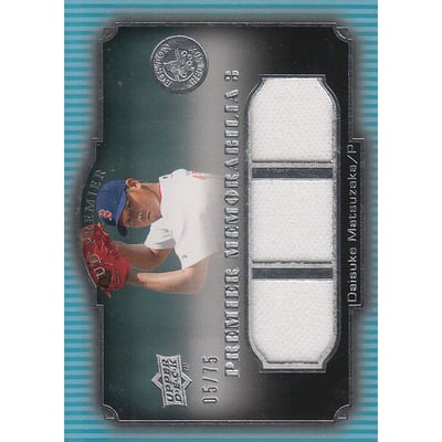 2008 Upper Deck Premier Memorabilia Triple #DM Daisuke Matsuzaka/75