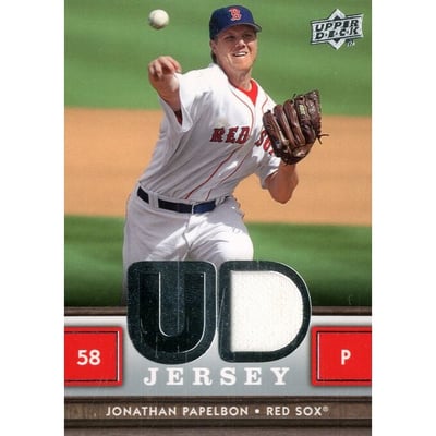 2008 Upper Deck UD Game Materials #JP Jonathan Papelbon S2