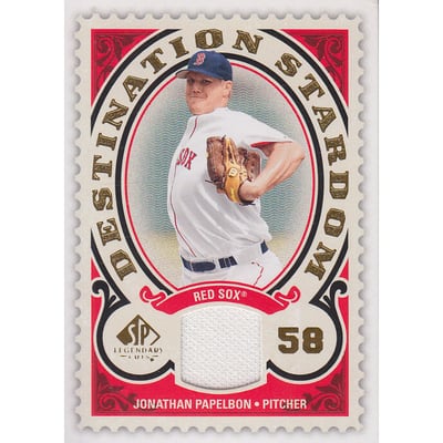2009 SP Legendary Cuts Destination Stardom Memorabilia #JP Jonathan Papelbon