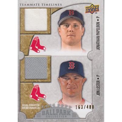 2009 Upper Deck Ballpark Collection #170 Jonathan Papelbon/Jon Lester/400