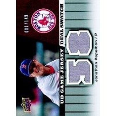 2009 Upper Deck UD Game Jersey Dual #GJPA Jonathan Papelbon/149