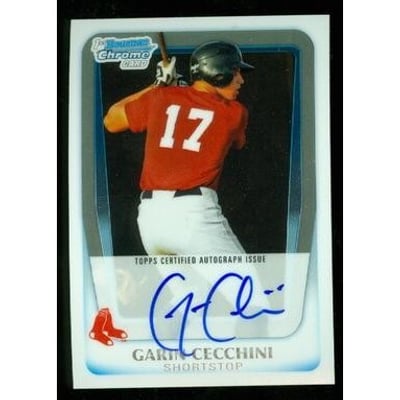 2011 Bowman Chrome Prospect Autographs #BCP107 Garin Cecchini