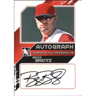 2011 ITG Heroes and Prospects Close Up Autographs Silver #BBR2 Bryce Brentz