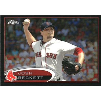 2012 Topps Chrome Black Refractors #115 Josh Beckett